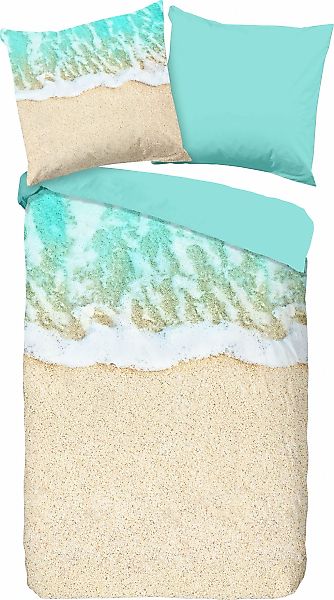 good morning Wendebettwäsche »Beachs«, Baumwolle, Renforcé, 135x200, Reißve günstig online kaufen
