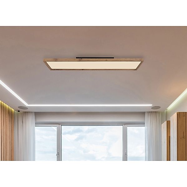 Globo LED-Deckenleuchte Cinderella 1-flammig Weiß matt 1200 x 300 x 85 mm günstig online kaufen