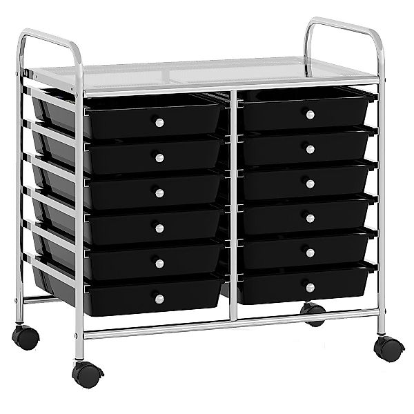 COSTWAY Rollcontainer, mit Schubladen Kunststoff, Rollwagen günstig online kaufen