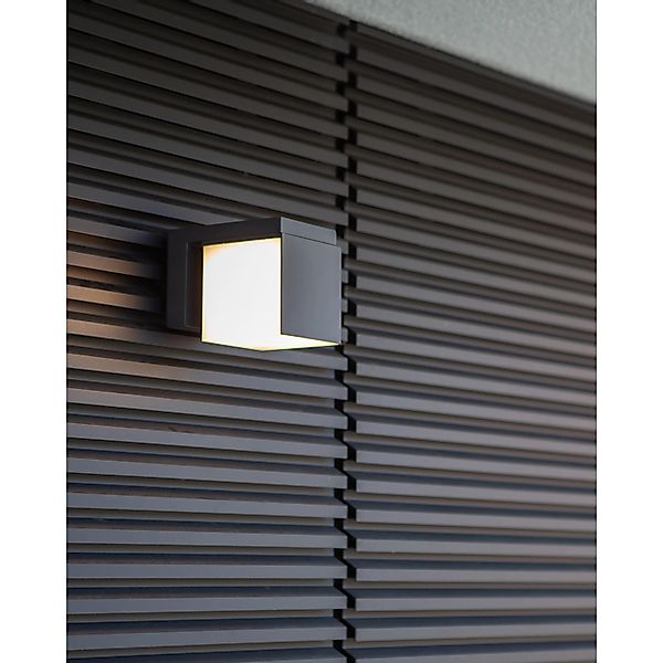 LUTEC LED Außen-Wandleuchte "CUBA", Leuchtmittel LED-Modul  LED fest integr günstig online kaufen