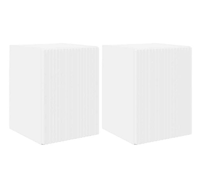 vidaXL TV-Wand TV-Wandschrank 2 pcs Weiß 30 x 31 x 40 cm Holzwerkstoff, (2- günstig online kaufen