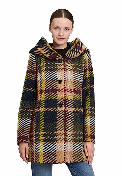 Amber & June Kurzjacke "Amber & June Damen Kurzmantel mit Kapuze", mit Kapu günstig online kaufen