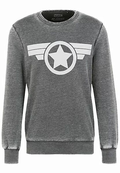 Recovered Sweatshirt Marvel Captain America Icon günstig online kaufen