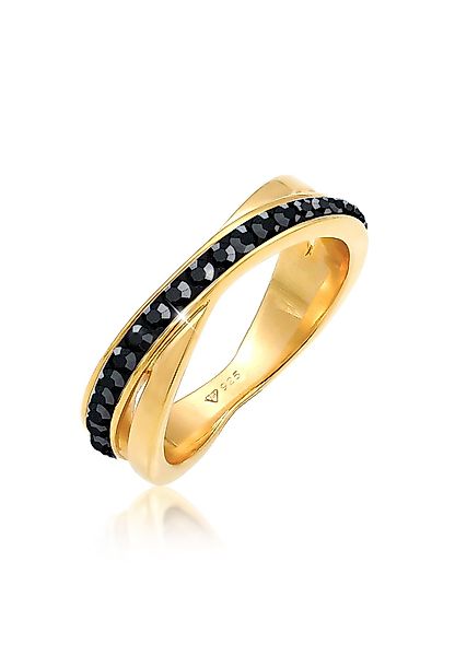 Elli Fingerring Wickelring Zart Kristalle 925 günstig online kaufen