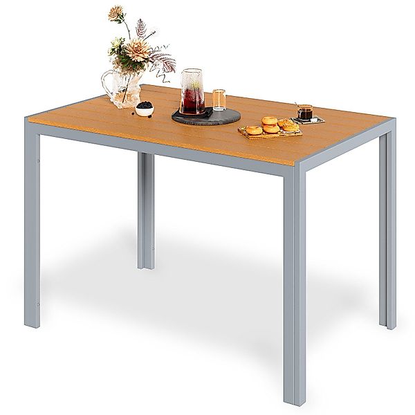 TLGREEN Gartentisch 110x70cm WPC Balkontisch,Rechteckiger Terrassentisch, günstig online kaufen