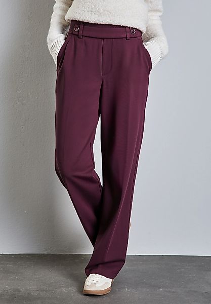 STREET ONE Stoffhose Sommerhose mit Knopfdetail günstig online kaufen