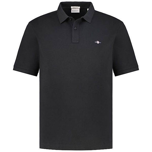 Gant Poloshirt aus Baumwolle Farbe schwarz Größe: 3XL günstig online kaufen