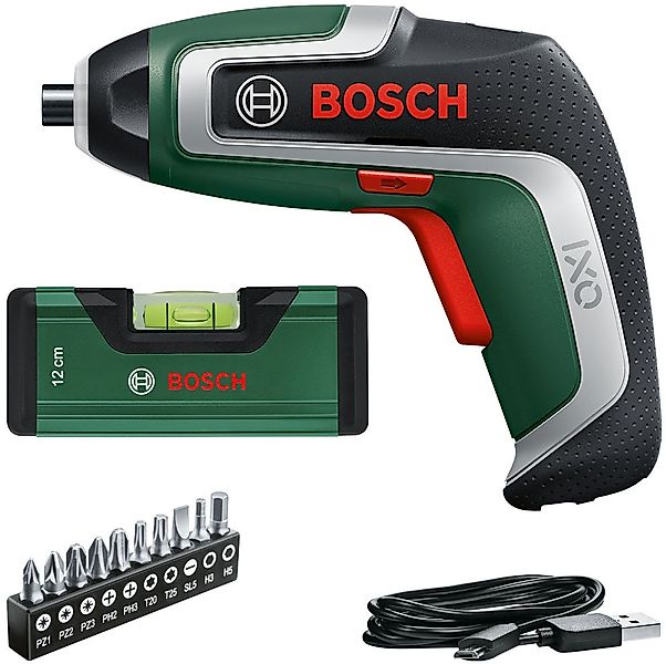 Bosch Home & Garden Akku-Schrauber IXO 7 Level Set, mit Bit-Set, Wasserwage günstig online kaufen