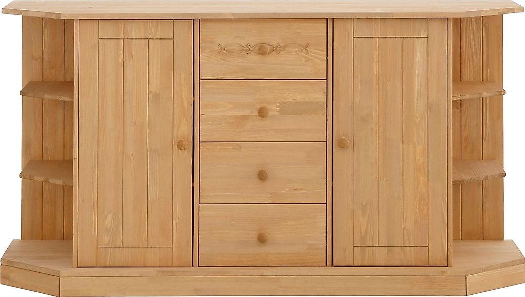 Home affaire Kommode "Indra Sideboard mit Regalelementen", Breite 162 cm, a günstig online kaufen