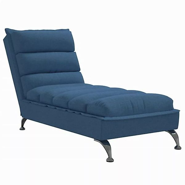 vidaXL Chaiselongue Chaiselongue mit Kissen Hellgrau Stoff, 1 Teile günstig online kaufen