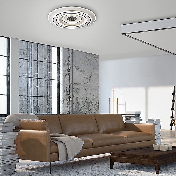 JUST LIGHT Deckenleuchte »TOLAGO« LED-Board 1 Stk. Warmweiß LED, Fernbedien günstig online kaufen