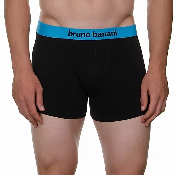 Bruno Banani Herren Boxershorts, 2er Pack - Flowing, Baumwolle Blau/Schwarz günstig online kaufen