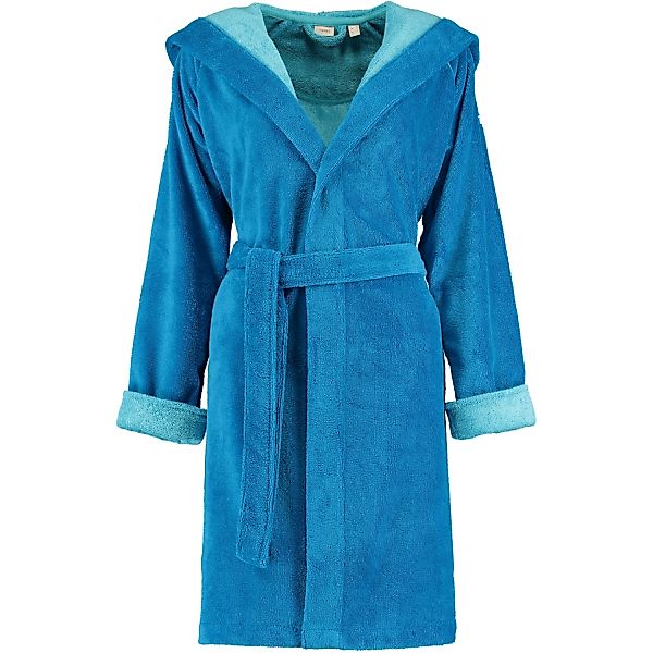 Esprit Damen Bademantel Cosy Kapuze - Farbe: turquoise - 002 günstig online kaufen