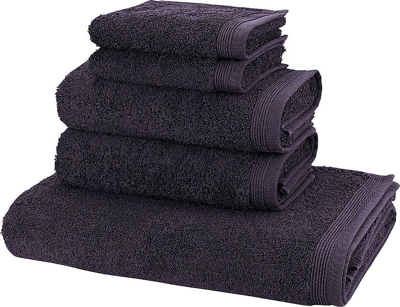 Möve Handtuch Set Basic, Walkfrottier (Set, 5-St), 5tlg.-Set: 2xGäste- 2xHa günstig online kaufen
