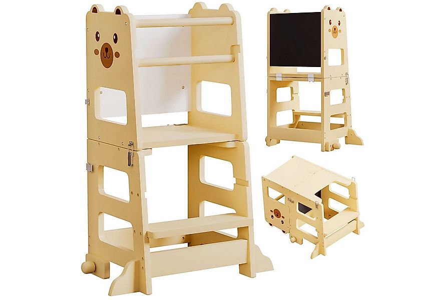 Yorbay Stehhilfe Lernturm (seitlichem Umkippschutz, 2 höhenverstellbaren St günstig online kaufen