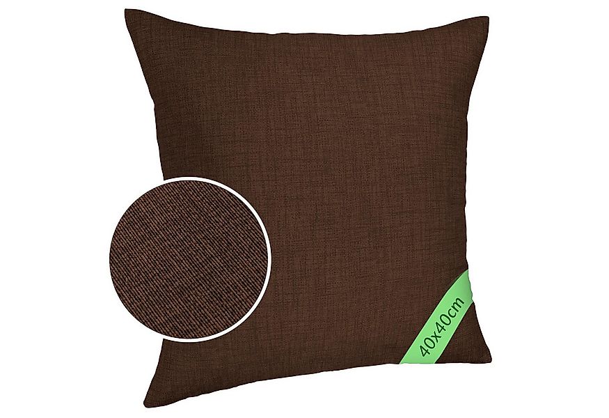 ANRO Dekokissen MrJack Kissenbezug Leinenoptik Deko Kissen Uni, Kissenhülle günstig online kaufen