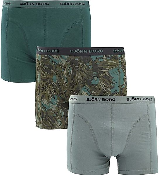 Bjorn Borg Boxers 3Pack Stretch Grün - Größe M günstig online kaufen