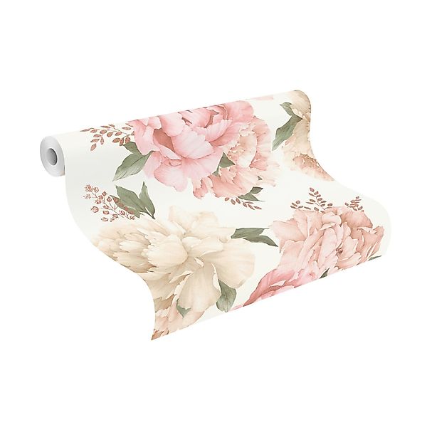Rasch Papiertapete Papiertapete mit großen Blumen günstig online kaufen