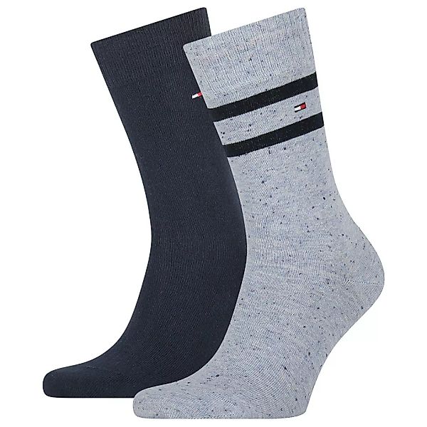 Tommy Hilfiger Seasonal Neppy Gestreifte Socken 2 Paare EU 39-42 Light Blue günstig online kaufen