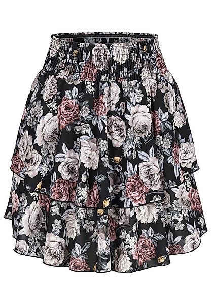 CLOUD 5IVE Sommerrock CLOUD 5IVE Tiered Mini Skirt wit flower aop (1-tlg) günstig online kaufen