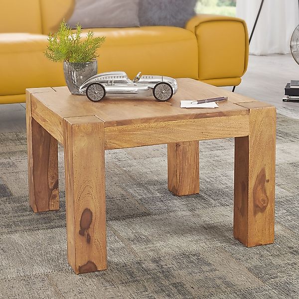 Wohnling Couchtisch Akazie Couchtisch Massiv 60 günstig online kaufen