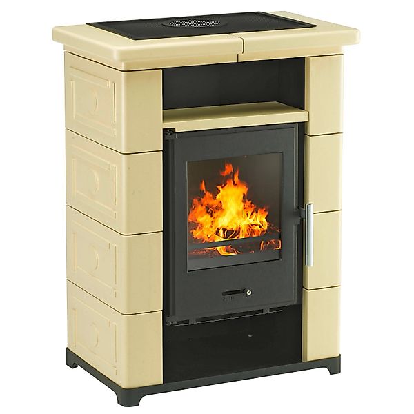 Wamsler Montafon Kaminofen Keramik Creme 7 kW günstig online kaufen