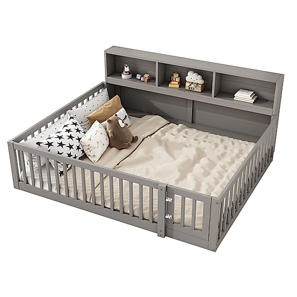 Flieks Massivholzbett, Kinderbett Doppelbett Daybett 140x200cm günstig online kaufen