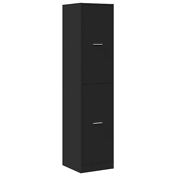 vidaXL Apothekerschrank Schwarz 40x41x174,5 cm Holzwerkstoff 3309646 günstig online kaufen