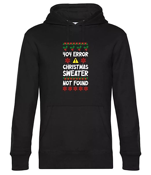 404 Error Christmas Sweater · Unisex Premium Hoodie günstig online kaufen