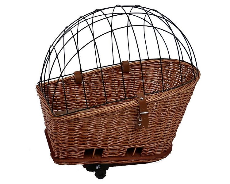 DUVO+ Tierfahrradkorb Weidenfahrradkorb mit Kissen Provence für Hunde günstig online kaufen