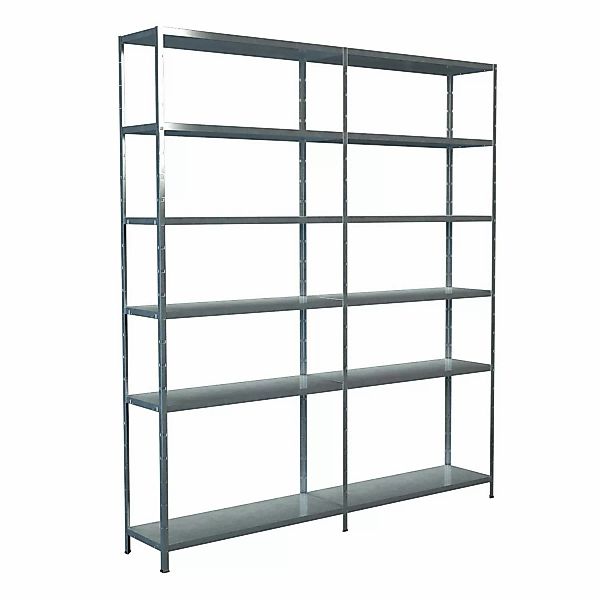 Schulte Steck-Grund-/Anbauregal 230 cm x 200 cm x 35 cm Verzinkt günstig online kaufen
