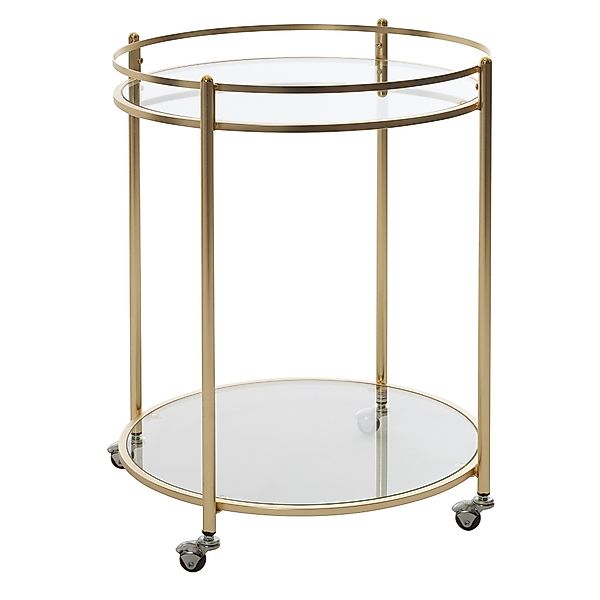 FINEBUY Servierwagen FB49689, (Design Teewagen Gold günstig online kaufen