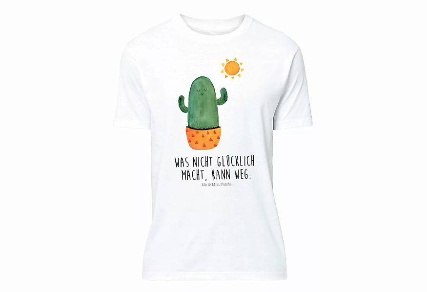 Mr. & Mrs. Panda T-Shirt Kaktus Sonnenanbeter - Weiß - Geschenk, T-Shirt, H günstig online kaufen