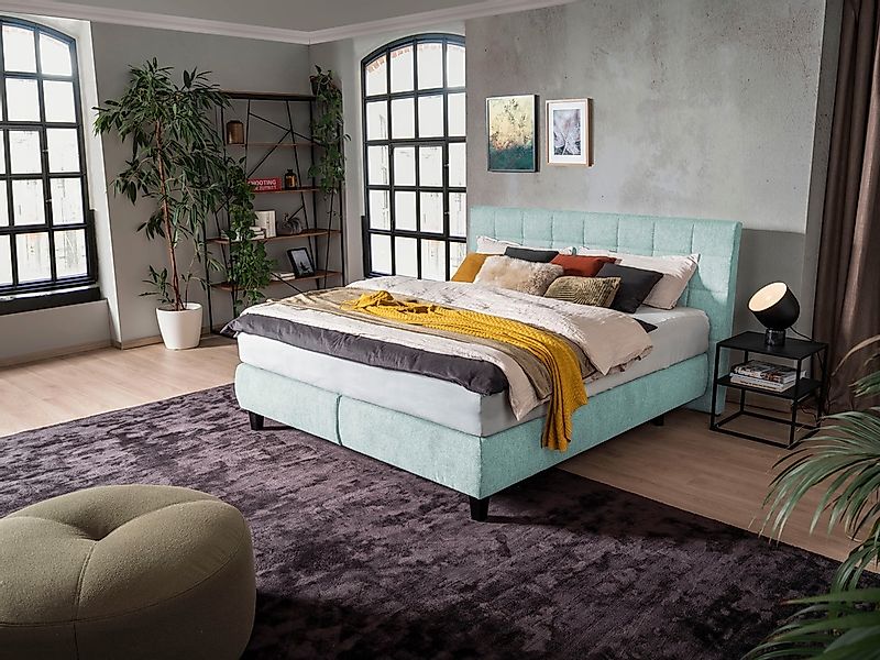 alina Boxspringbett "Edera", Doppelbett wahlweise mit Topper, Liegefläche 1 günstig online kaufen