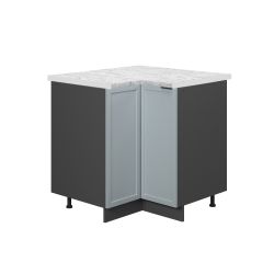 Vicco Eckunterschrank Fame-Line, Hellblau-grau/Anthrazit, 80.5 cm, günstig online kaufen