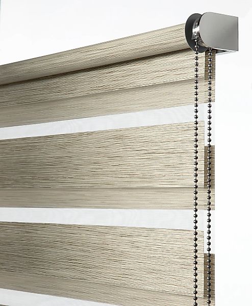 GARDINIA Doppelrollo »de luxe«, halbtransparent, Sichtschutz, mit Bohren/oh günstig online kaufen