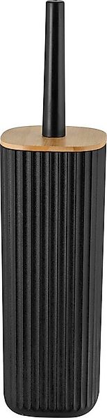 WENKO WC-Garnitur Rotello, schwarz, mit geschlosssener Form günstig online kaufen