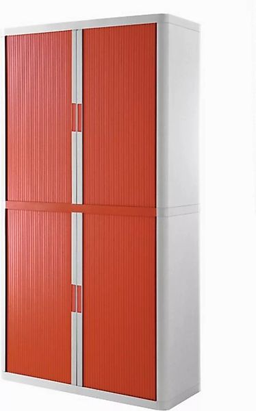 EASYOFFICE Aktenschrank Rollladenschrank easyoffice BxTxH 86x37,5x204cm wei günstig online kaufen