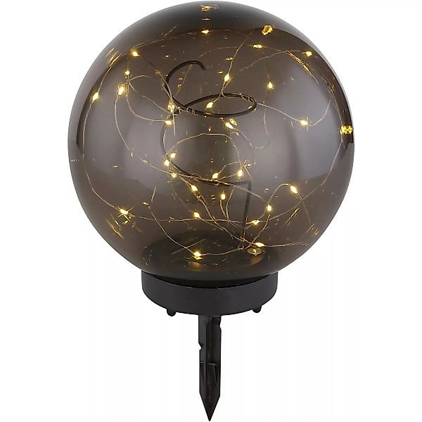 Globo LED-Solaraußenleuchte Kugel Ø 20 cm mit Lichterkette 30-flammig günstig online kaufen