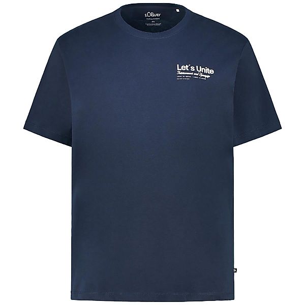 s.Oliver T-Shirt mit Elasthan Farbe dunkelblau Größe: 6XL günstig online kaufen