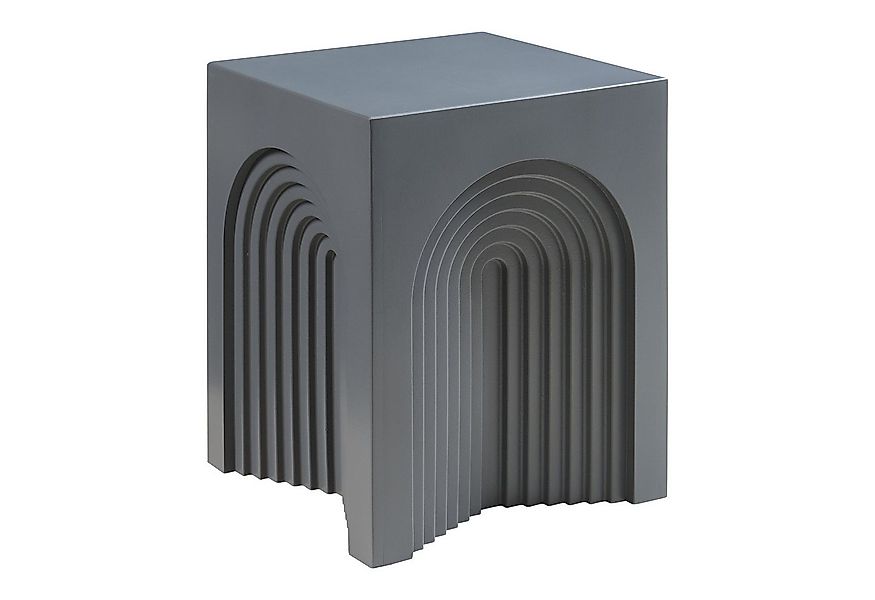 en.casa Beistelltisch, »Elverumn« MDF in Arch-Design 45 x 35 x 35 cm Grau günstig online kaufen