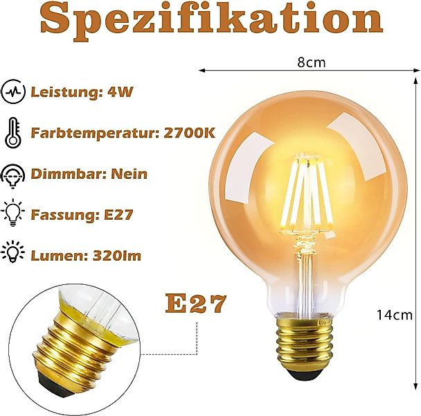Nettlife LED-Leuchtmittel 2 Stück LED Glühbirne günstig online kaufen