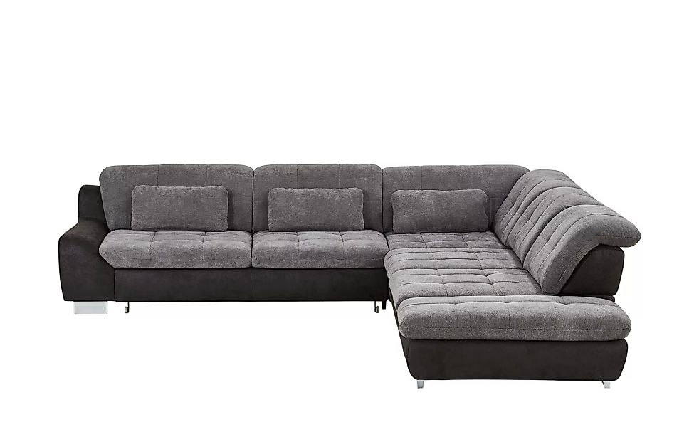 Ecksofa - grau - 90 cm - Polstermöbel > Sofas > Ecksofas - Möbel Kraft günstig online kaufen