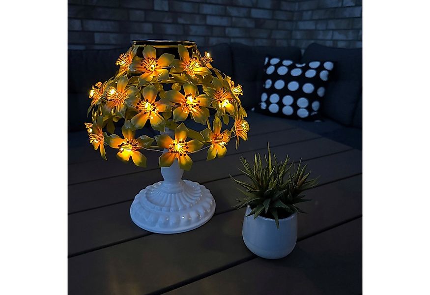 Online-Fuchs LED Außen-Tischleuchte - Solar Tischlampe kabellos mit 31 Hibi günstig online kaufen