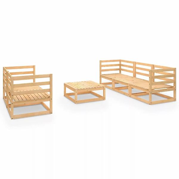 6-tlg. Garten-lounge-set Kiefer Massivholz günstig online kaufen