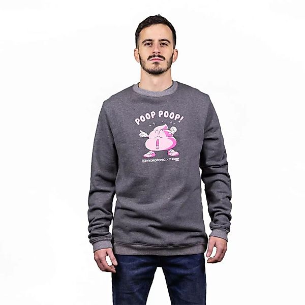 Hydroponic Poop Crew Sweatshirt M Heather Dark Grey günstig online kaufen