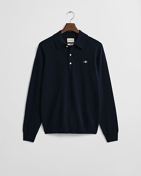Gant Polokragenpullover SUPERFINE LAMBSWOOL mit Knöpfen, günstig online kaufen