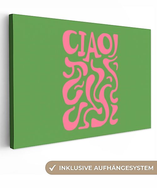 OneMillionCanvasses® Leinwandbild Abstrakt - Rosa - günstig online kaufen