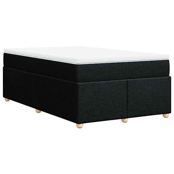 vidaXL Boxspringbett mit Matratze Schwarz 120x190 cm Stoff 3285361 günstig online kaufen