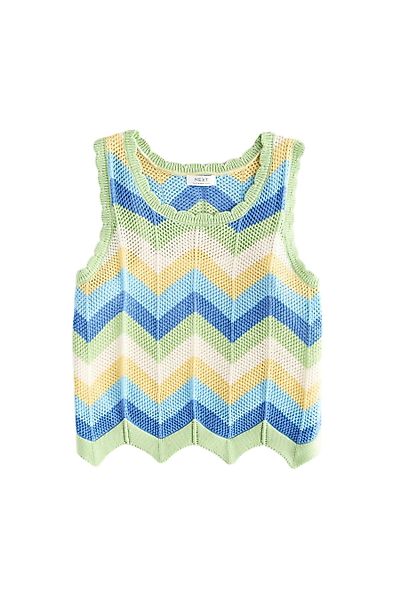 Next Trägertop Pullunder mit Zickzackhäkelmuster aus günstig online kaufen